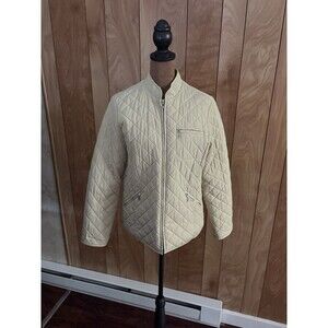 Lacoste Women’s Jacket Size 95 Us Size Small Beige Full Zip Long Sleeve